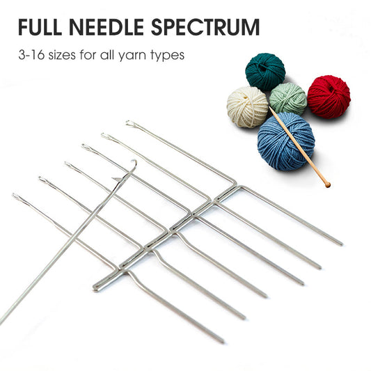 Crochets à tricoter avec languette pour pulls
