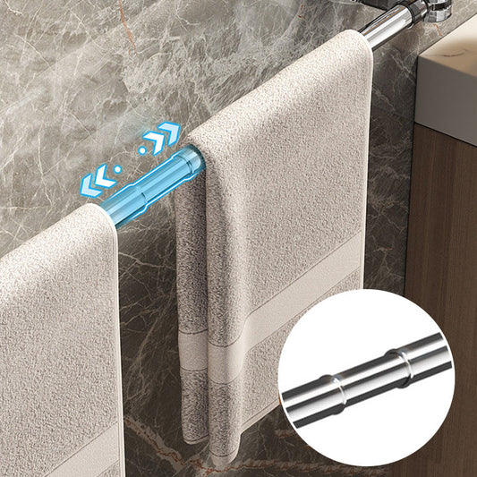 🛁✨Light Luxury No-Punch - Barre porte-serviettes rétractable à ventouse