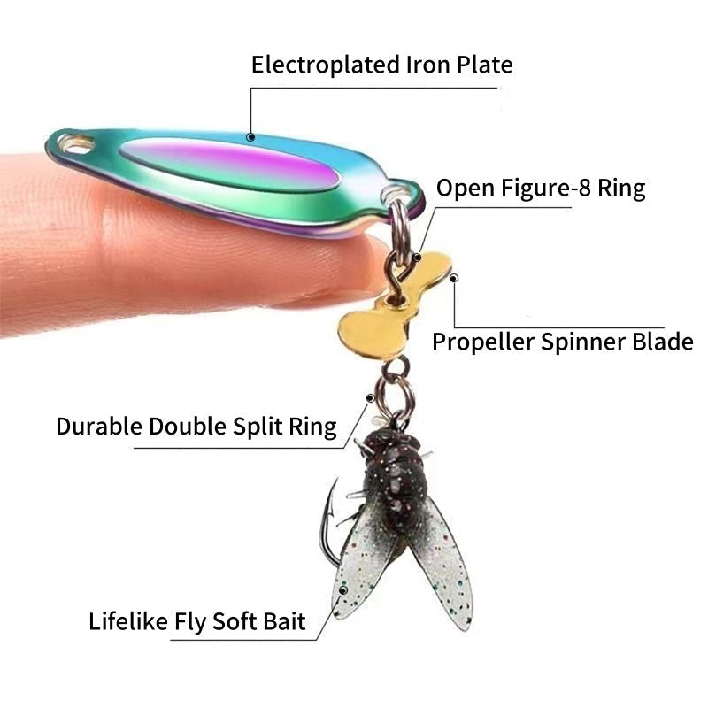 🎁🎣Leurre de pêche à hélice en métal pour attraper des poissons✨50% de réduction pour une durée limitée