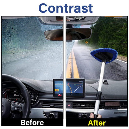 Kit d’Outil de Nettoyage pour Pare-Brise de Voiture – Extensible & Rotatif à 180°