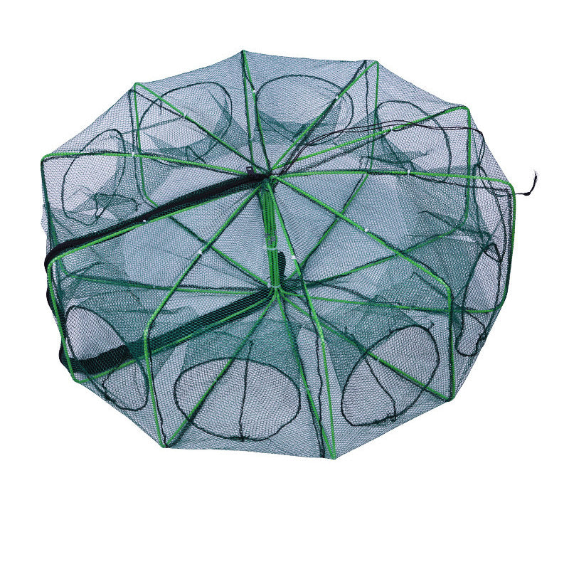 Filet de pêche renforcé auto-pliable