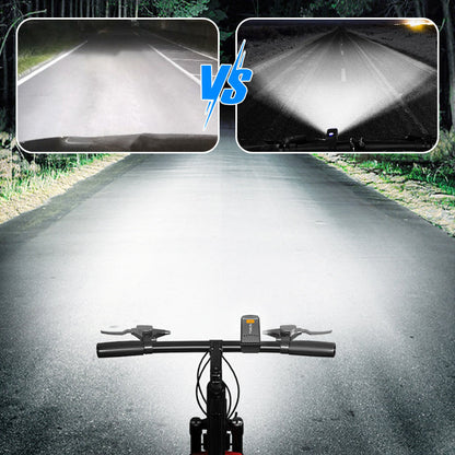 Phare avant rechargeable étanche pour vélo avec clip
