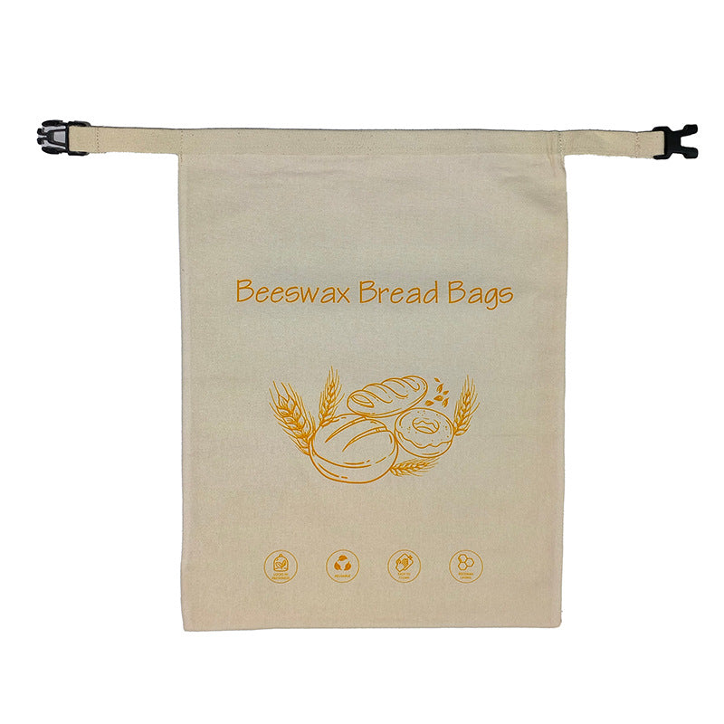 Sac à Pain en Cire d'Abeille Réutilisable pour Pain au Levain Fait Maison